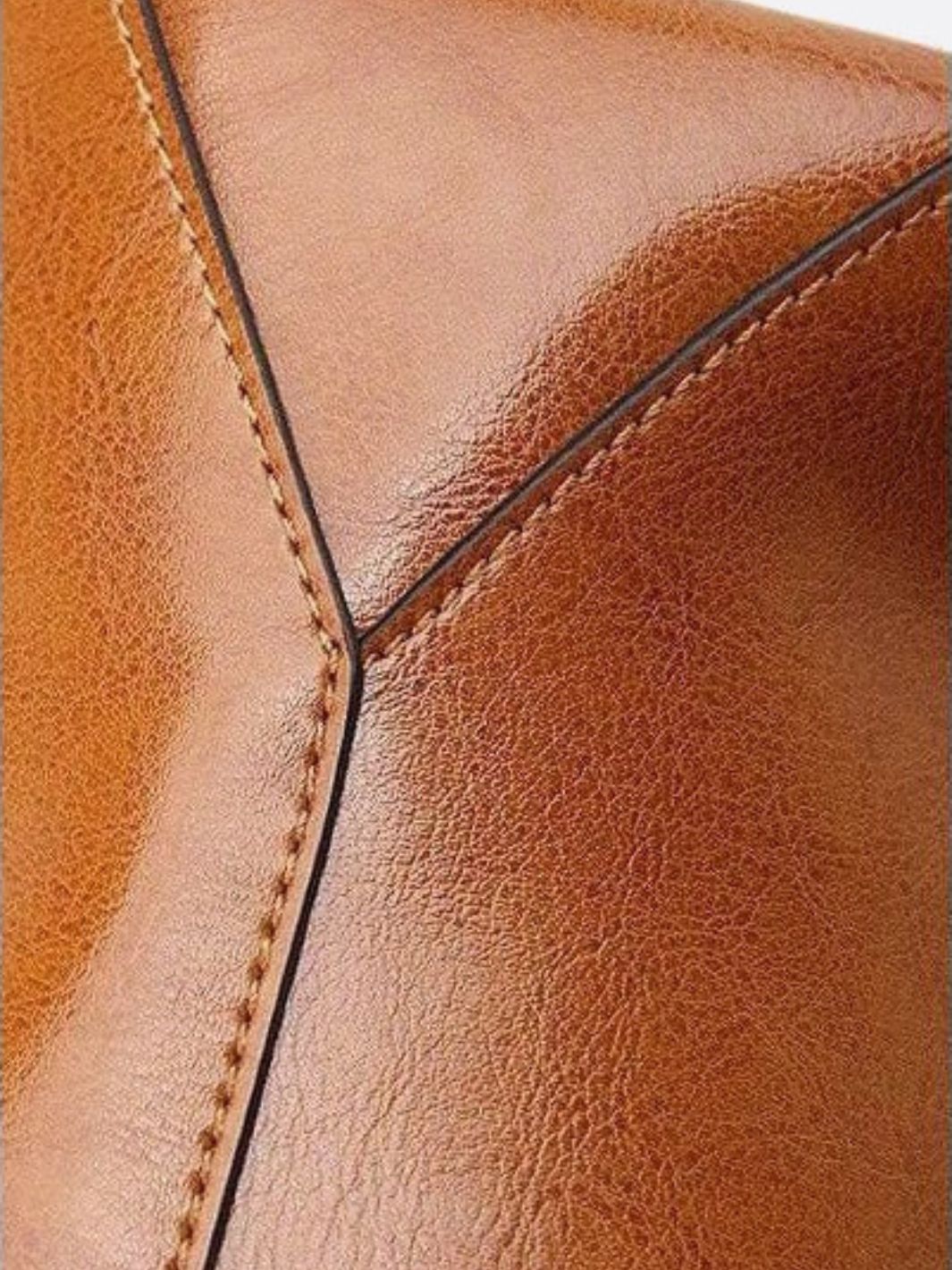Leather tote